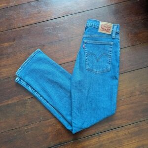 Levi's Wedgie Straight Leg Jeans Vibrant Denim